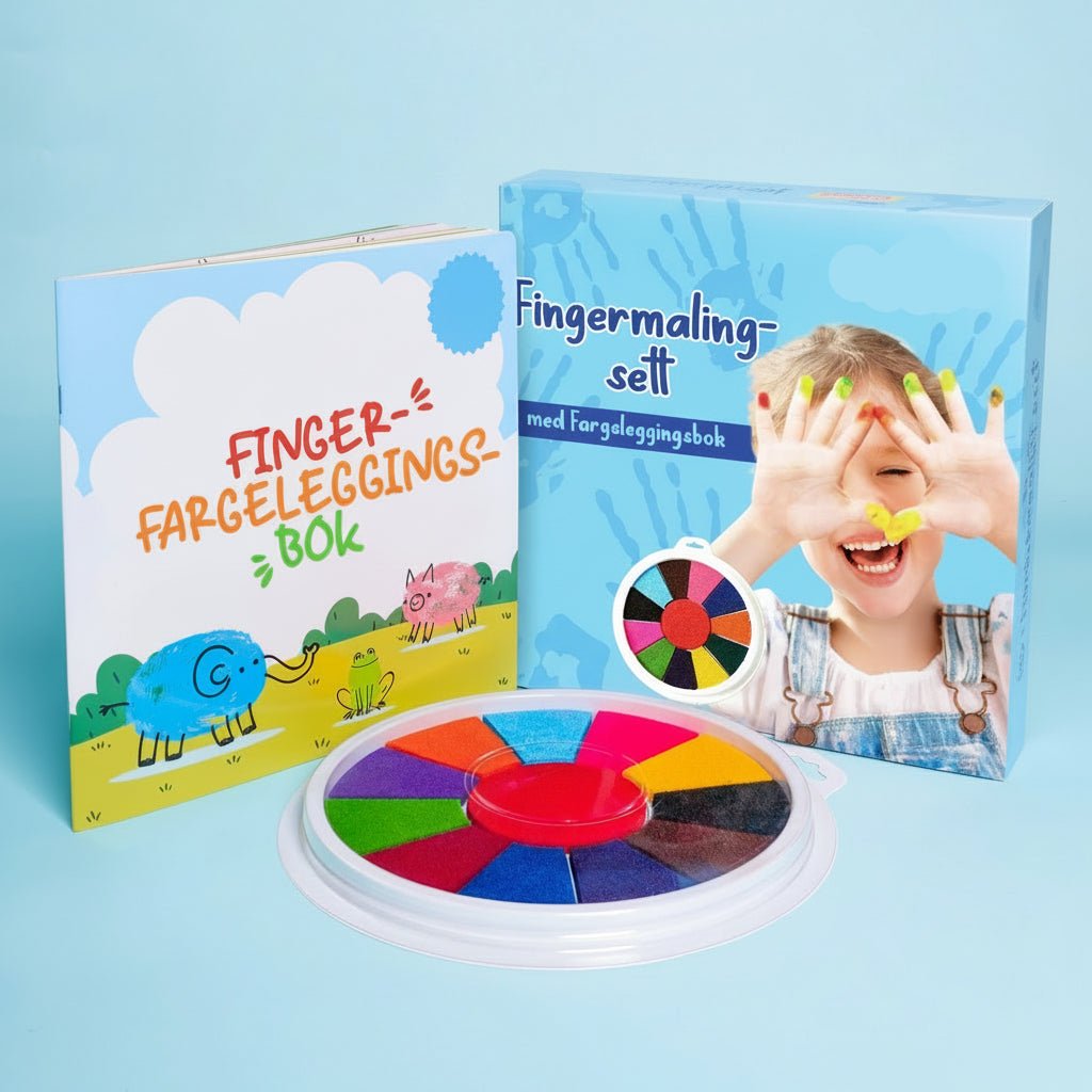 Kids Finger Paint Set Mess Free Art Kit Creative Play
