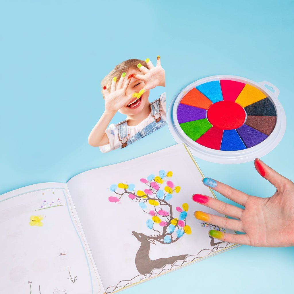Kids Finger Paint Set Mess Free Art Kit Creative Play