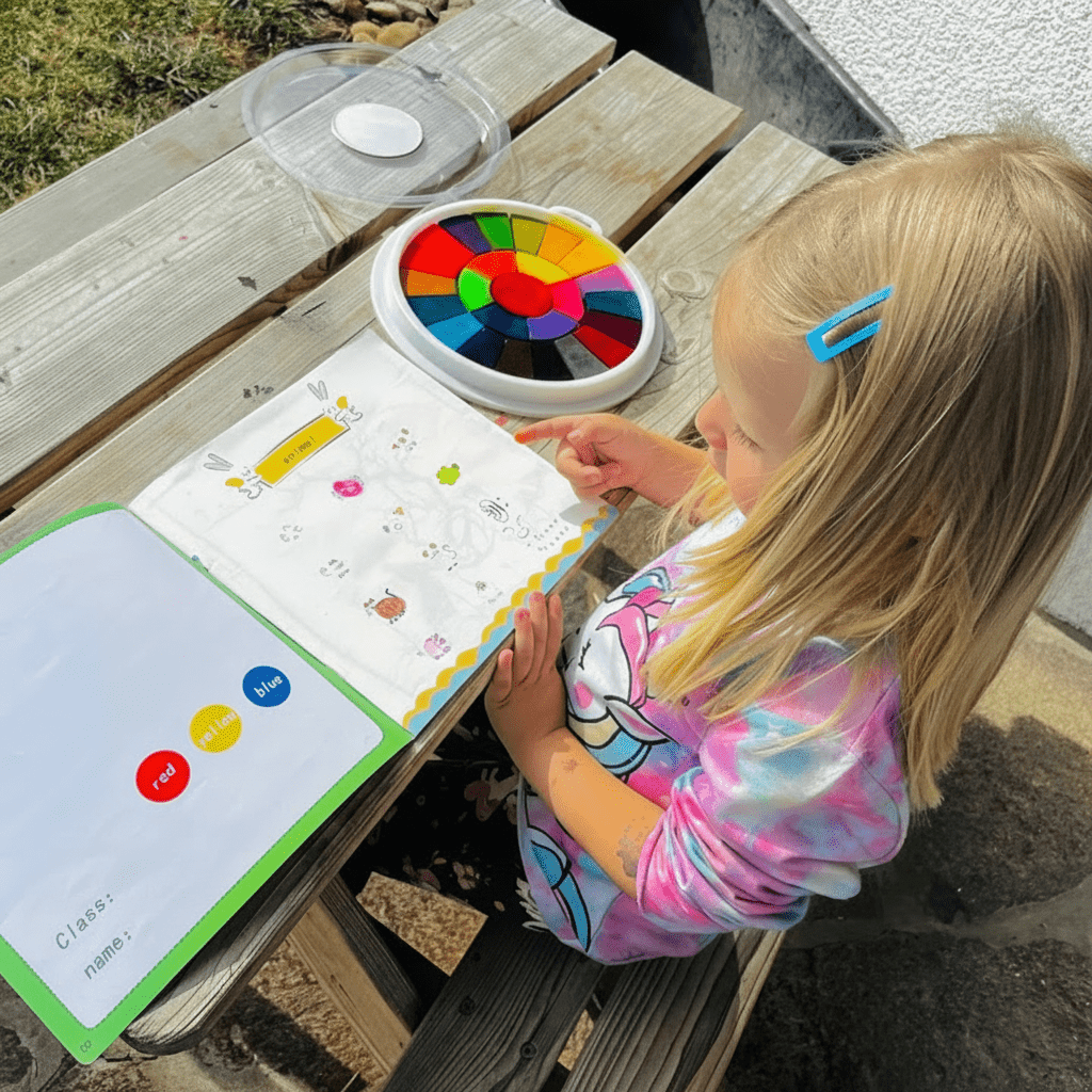 Kids Finger Paint Set Mess Free Art Kit Creative Play