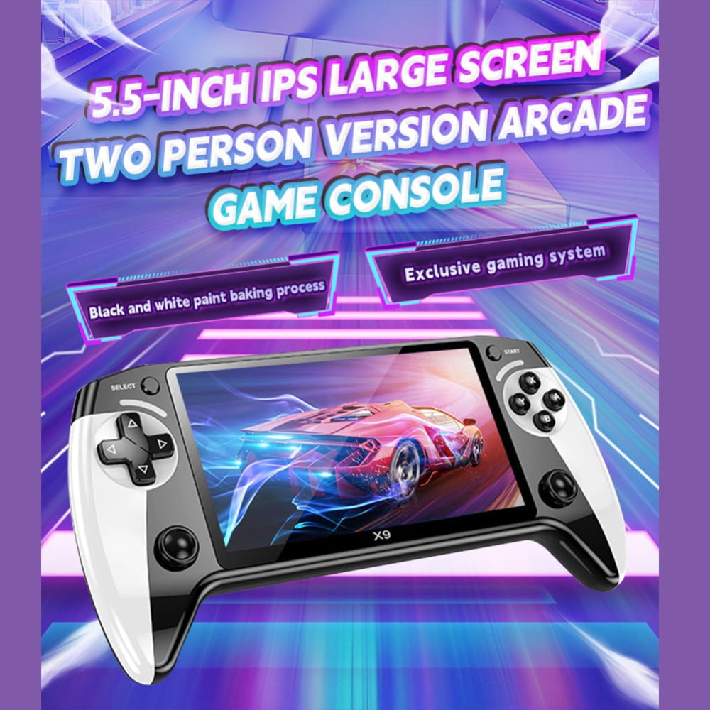 Handheld Portable Retro Game Console with Built-In Video Games