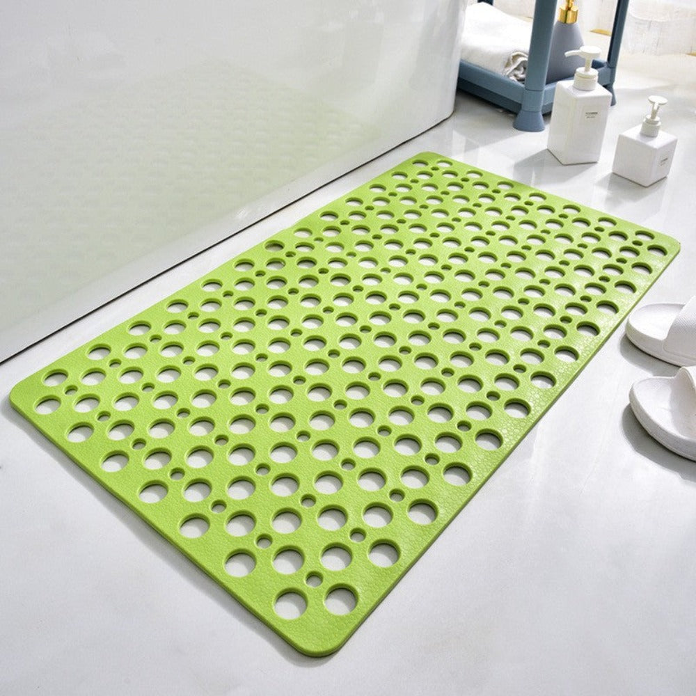 Antislip Rectangular Shower Mat with Antibacterial Protection