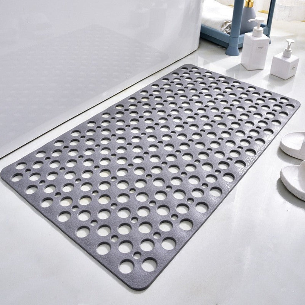 Antislip Rectangular Shower Mat with Antibacterial Protection