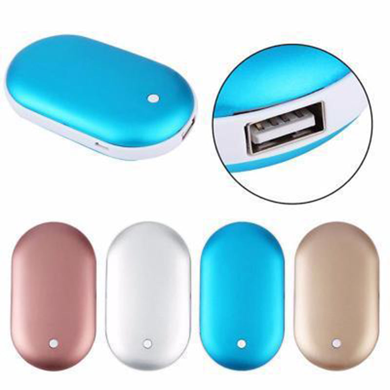 Rechargeable Hand Warmer Power Bank Portable Battery Charger Device