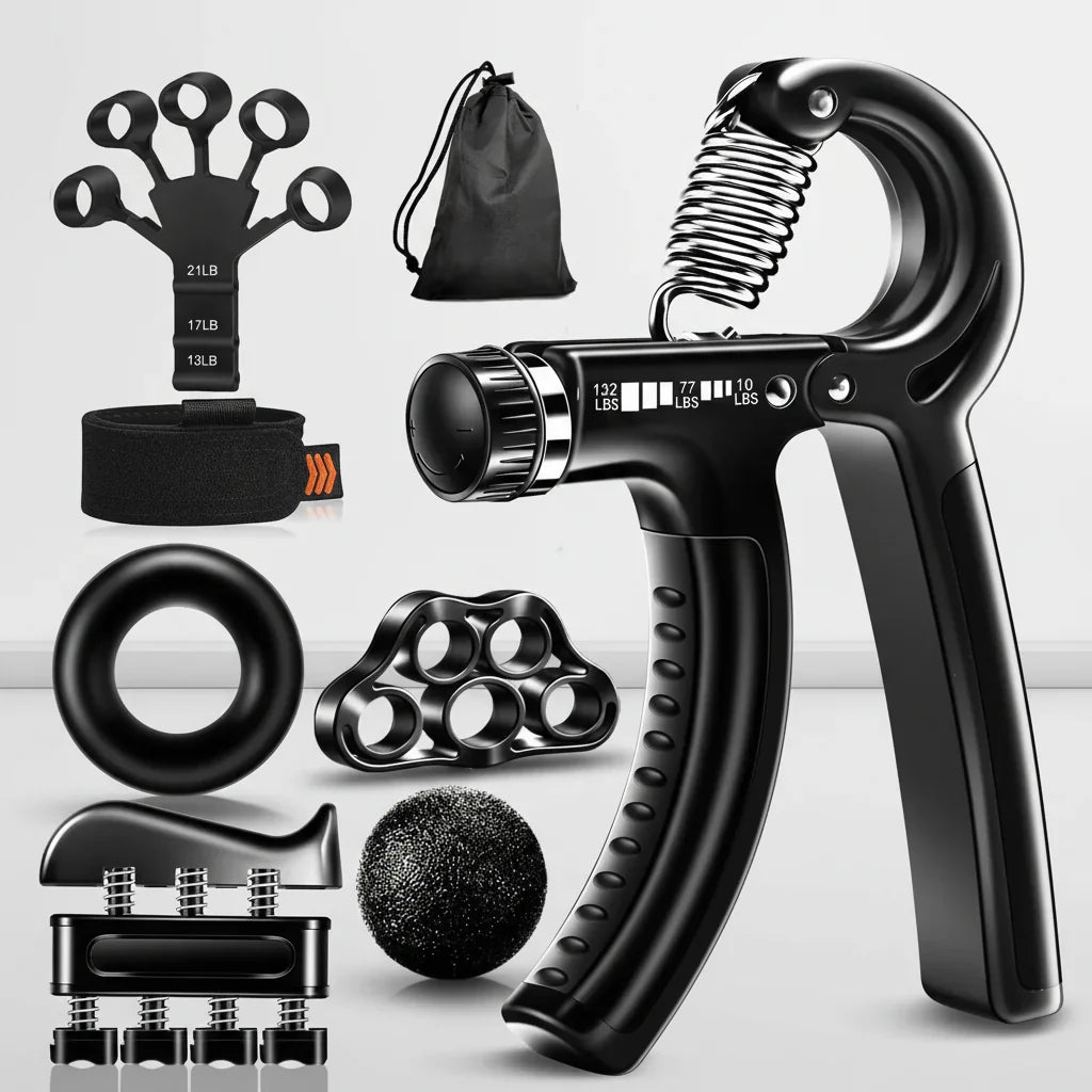 Hand Grip Strengthener Set Forearm Exercise Rehabilitation Kit