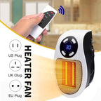Mini Electric Wall-Mounted Heater with Remote Control
