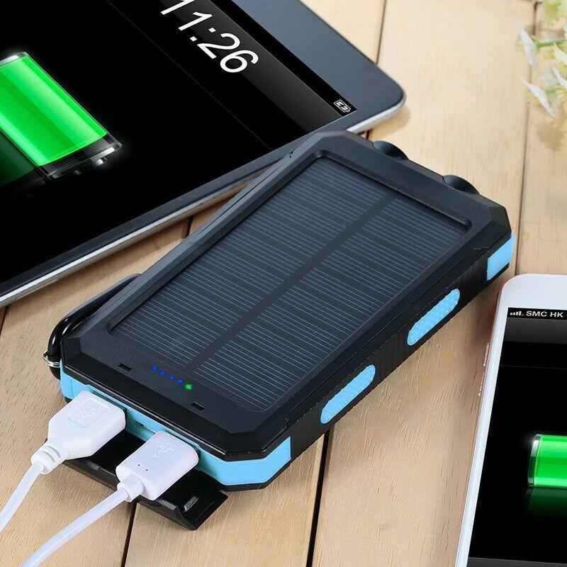 20000mAh Waterproof Portable Power Bank Dual USB Flashlight