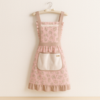 Waterproof Kitchen Apron with Adjustable Neck Strap and Front Pocket