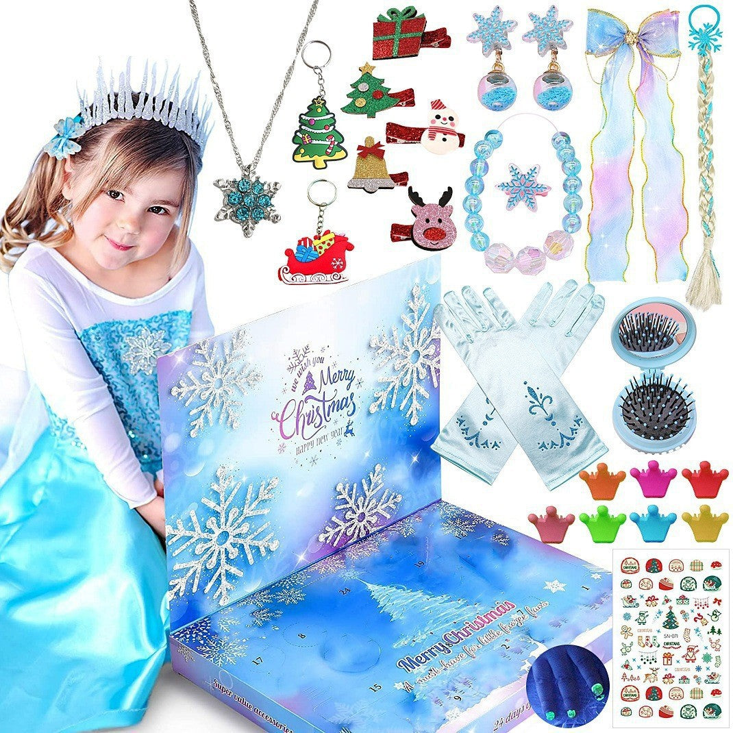 Kids Advent Calendar Jewelry Set Blind Box Princess