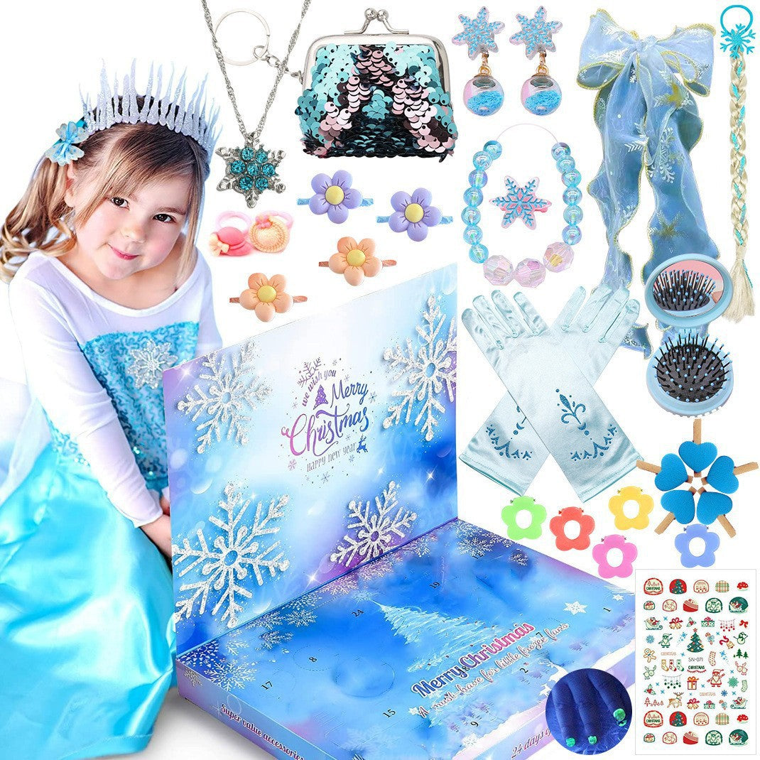 Kids Advent Calendar Jewelry Set Blind Box Princess