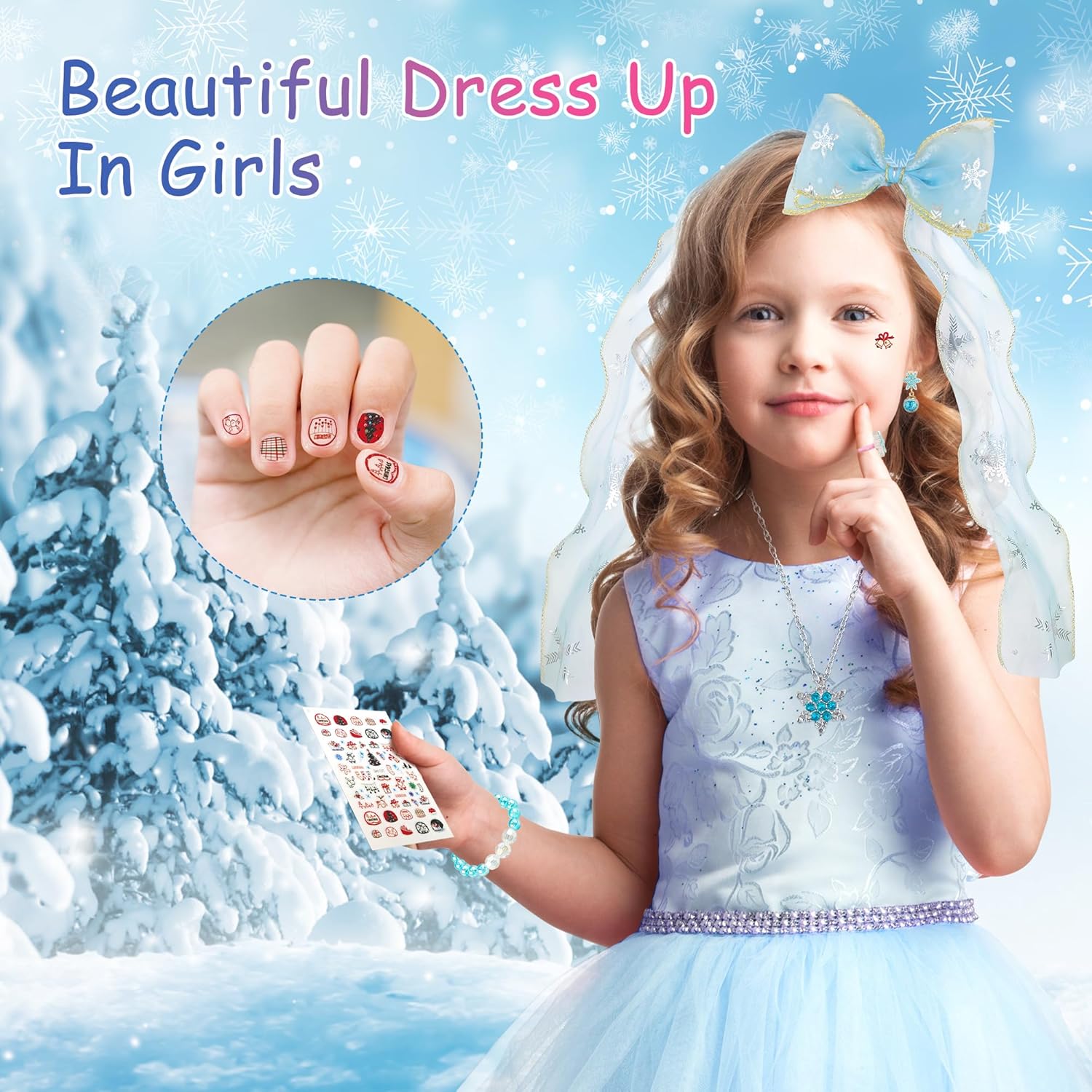 Kids Advent Calendar Jewelry Set Blind Box Princess