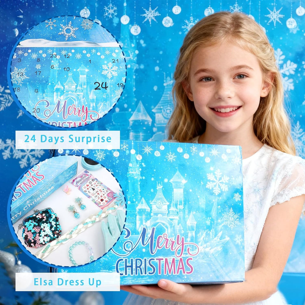 Kids Advent Calendar Jewelry Set Blind Box Princess