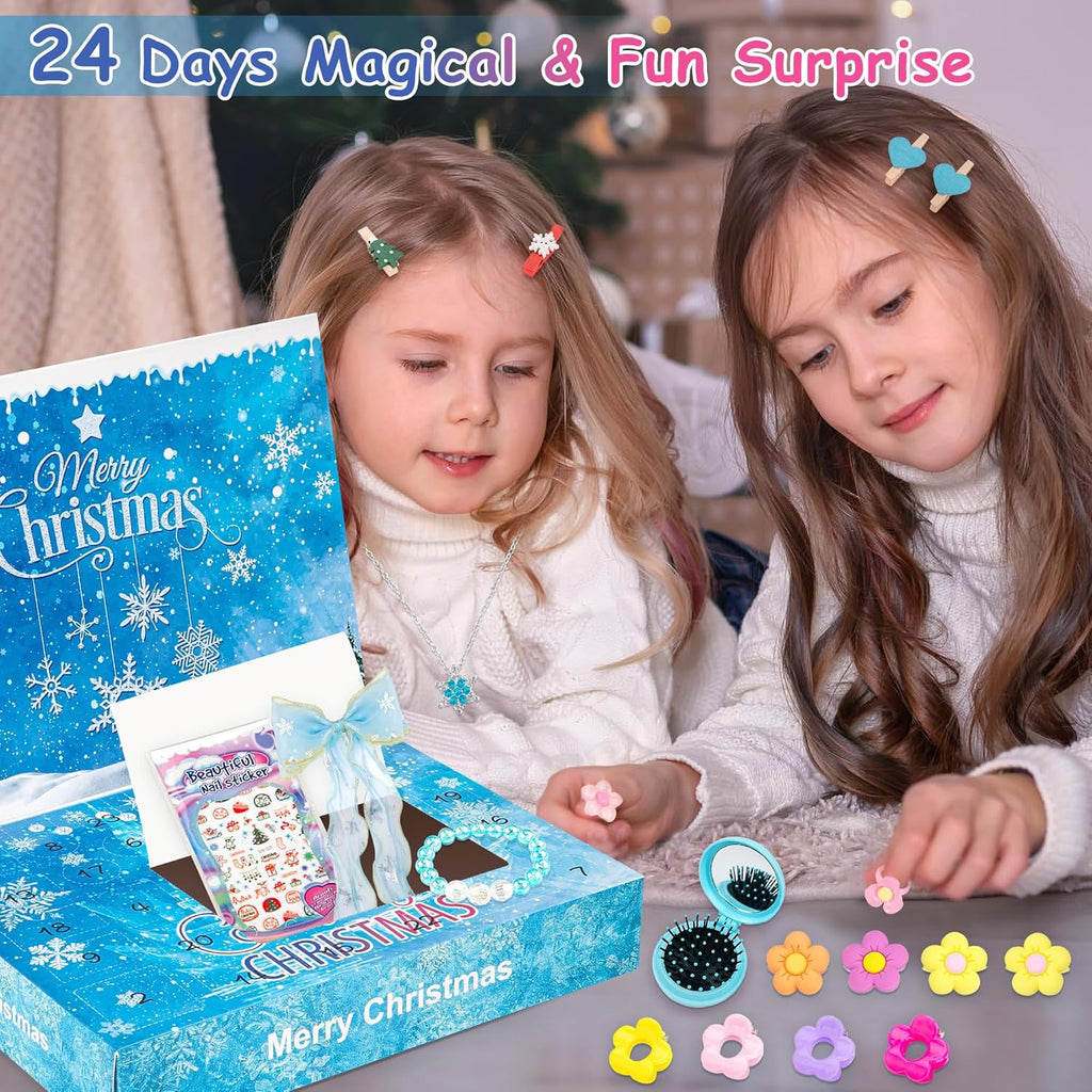 Kids Advent Calendar Jewelry Set Blind Box Princess
