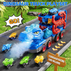 Dinosaur Truck Toy Set with Dinosaur Cars and Track Playset