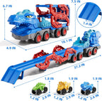 Dinosaur Truck Toy Set with Dinosaur Cars and Track Playset