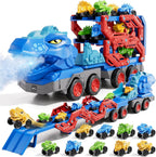 Dinosaur Truck Toy Set with Dinosaur Cars and Track Playset