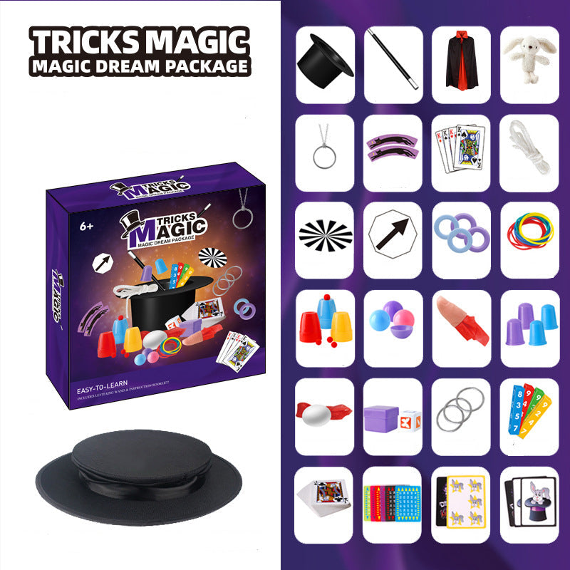 Kids Magic Kit with Magician Costume and Tutorial Videos Set
