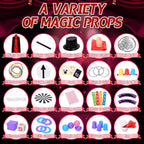Kids Magic Kit with Magician Costume and Tutorial Videos Set