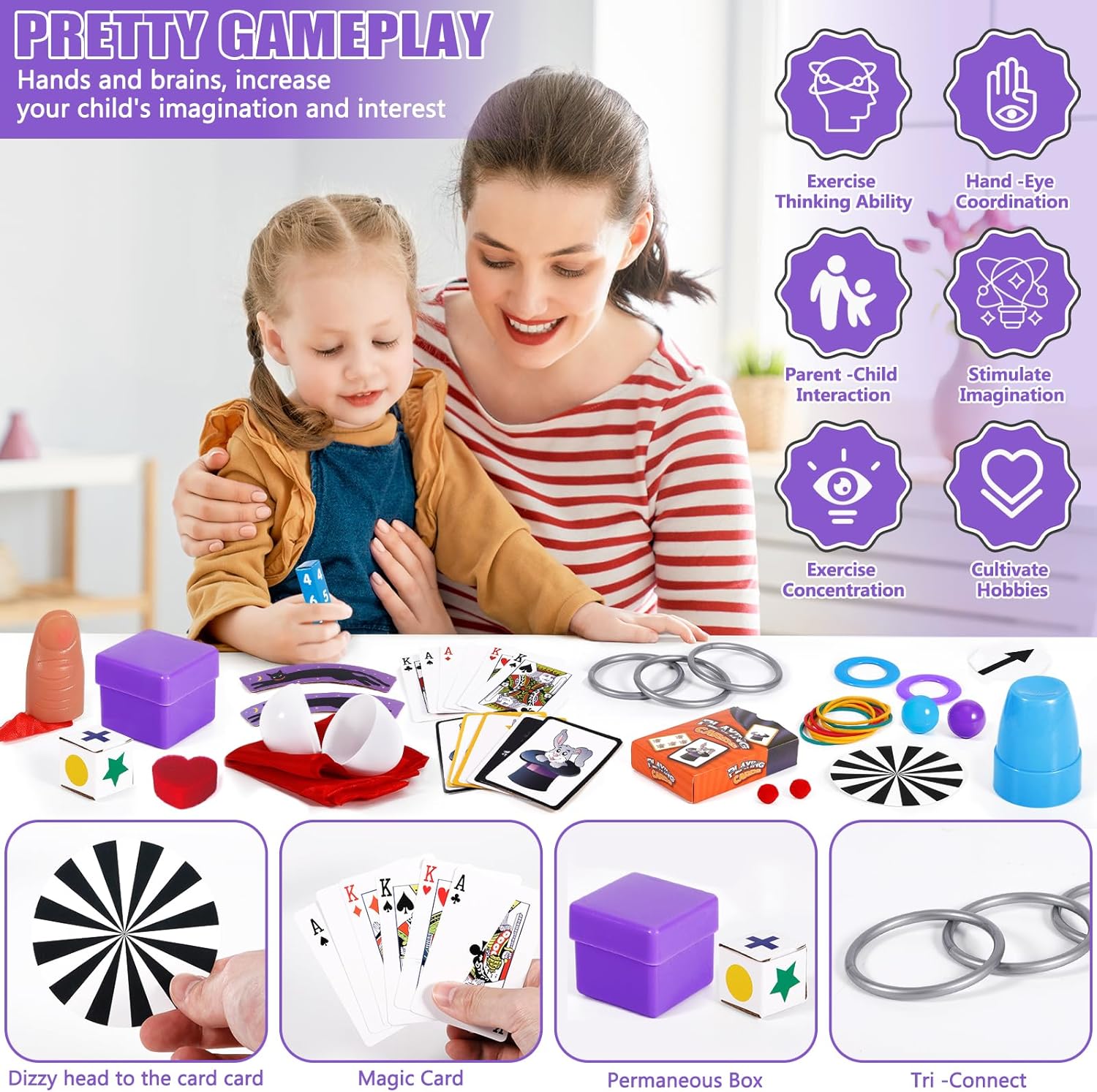 Kids Magic Kit with Magician Costume and Tutorial Videos Set