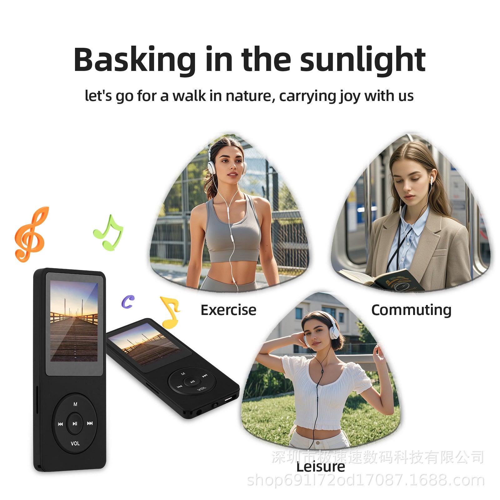 Kids Portable Digital MP3 Player with Headset Audio Device