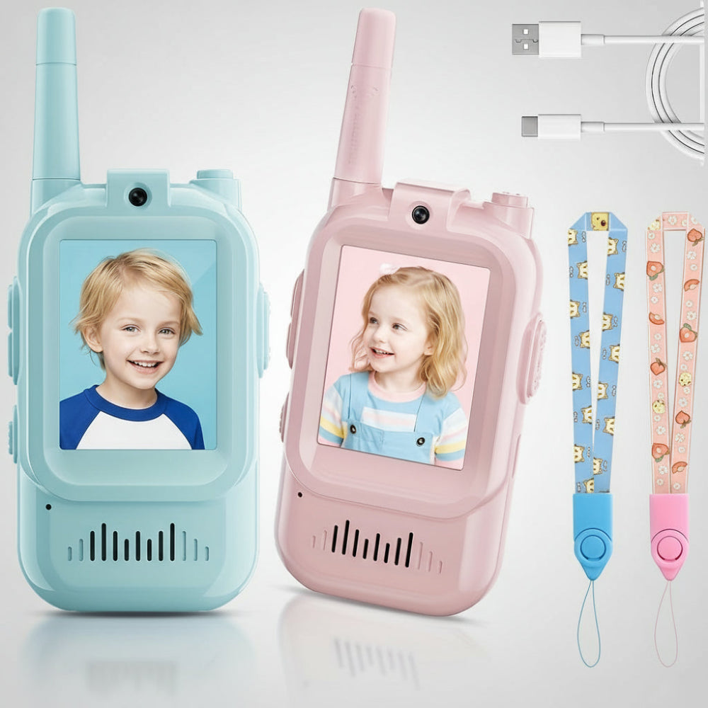 Kids Two-Way Walkie Talkies Video Chat Communication Set