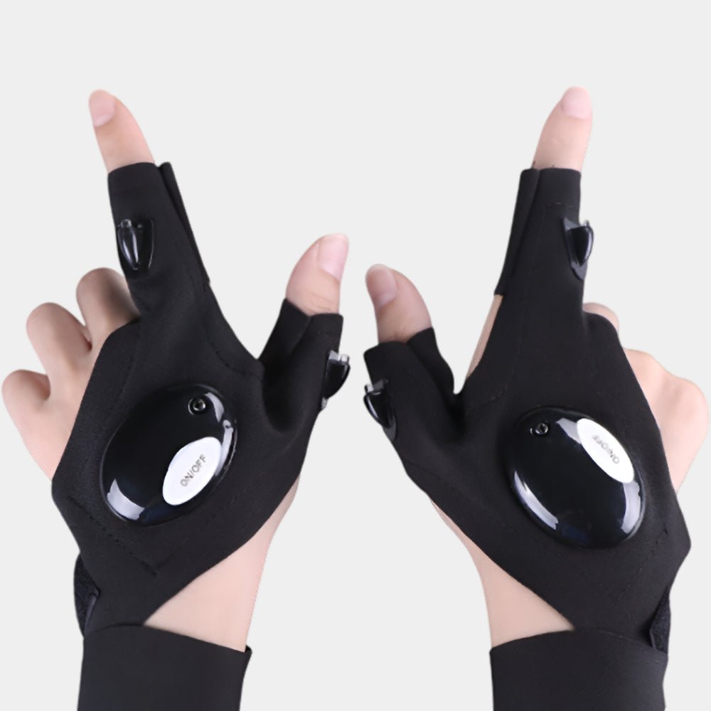 LED Flashlight Gloves Hands Free LED Light Gloves for Repair Camping