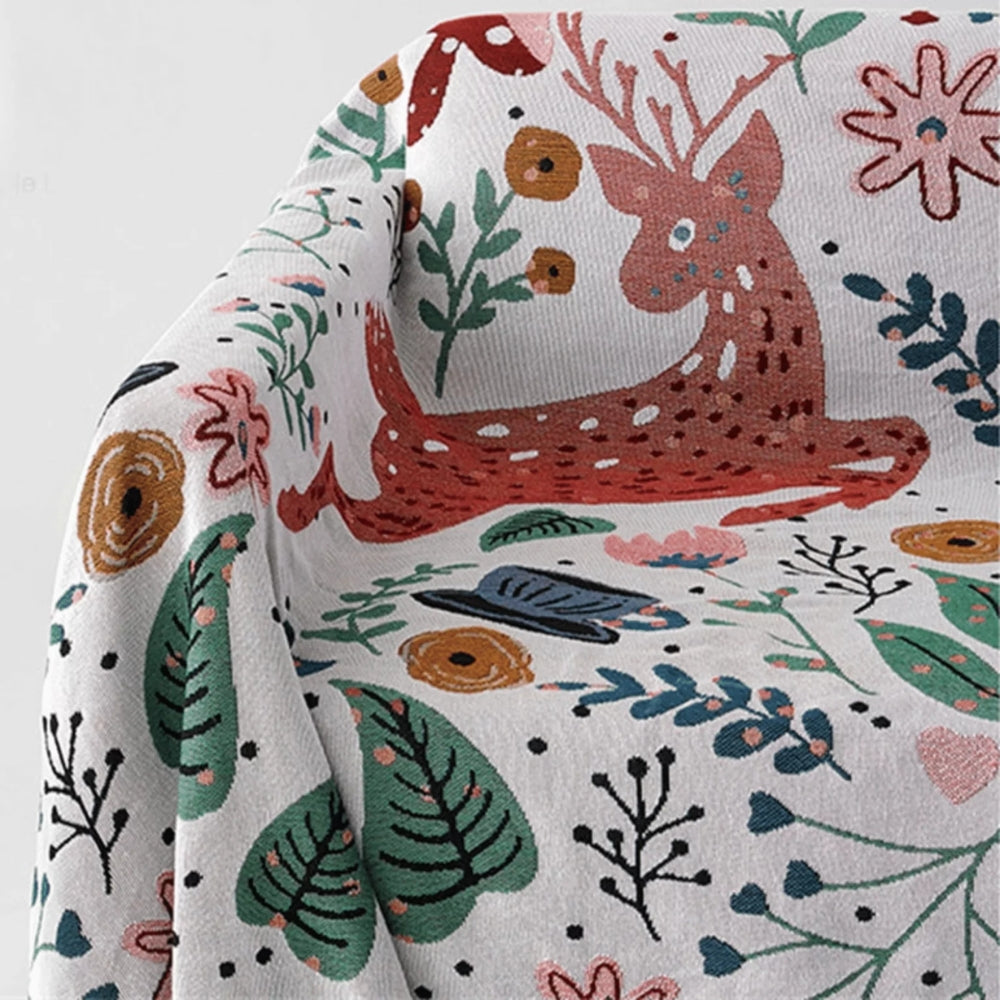 Rectangular Throw Blanket Soft Blanket Nature Design