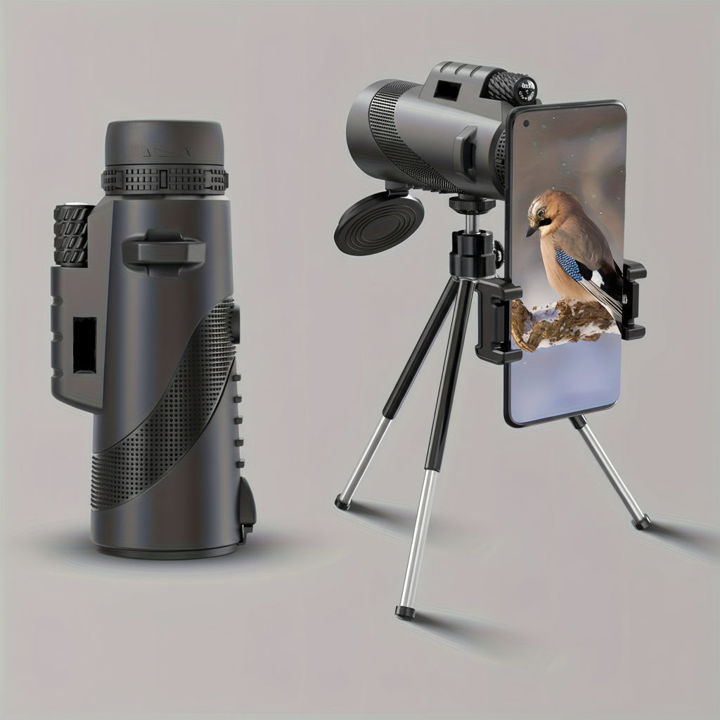 Monocular Telescope with Phone Adapter Outdoor Viewing Scope