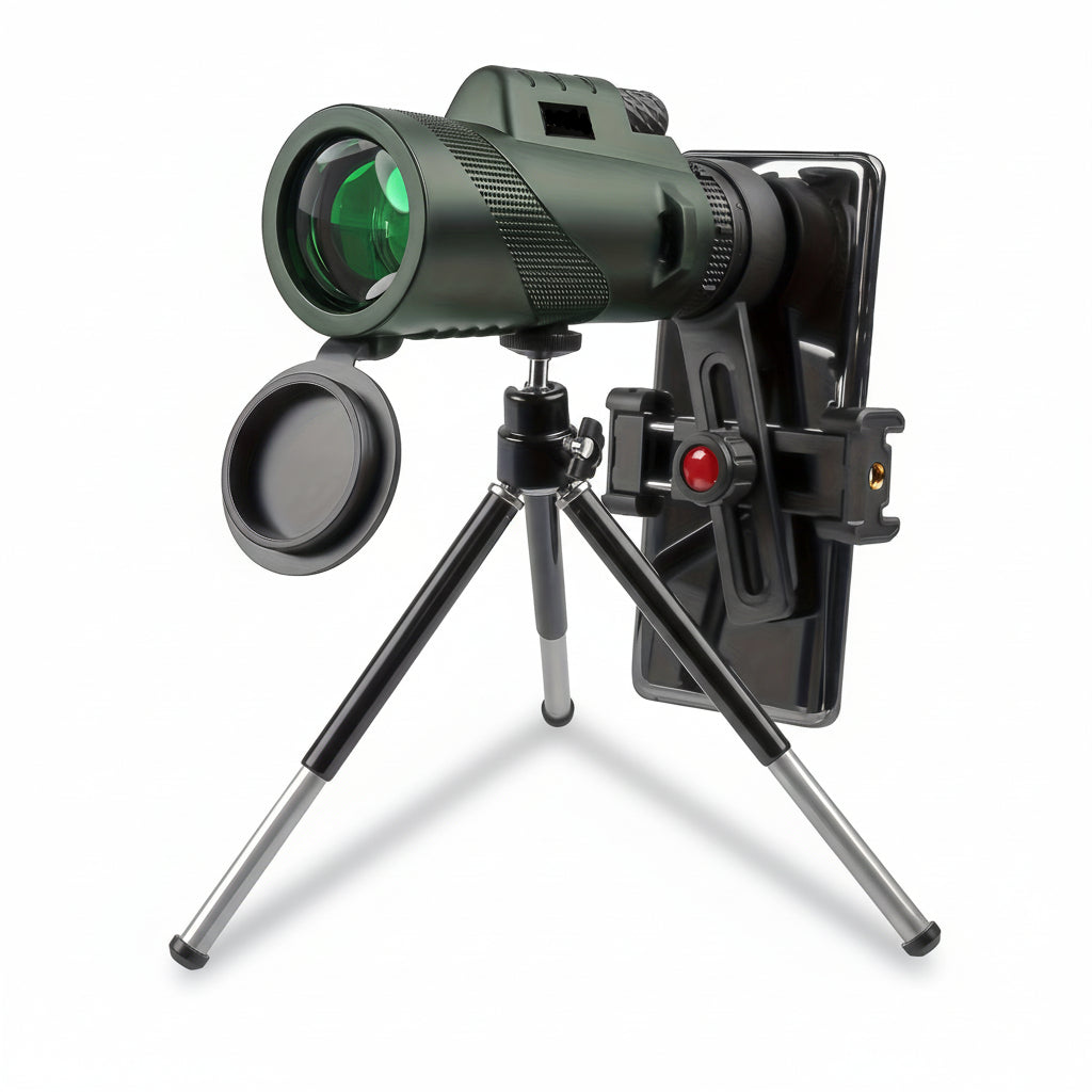 Monocular Telescope with Phone Adapter Outdoor Viewing Scope