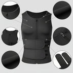 Men's Neoprene Sauna Vest Slimming Body Shaper Fat Burning Sweat Vest