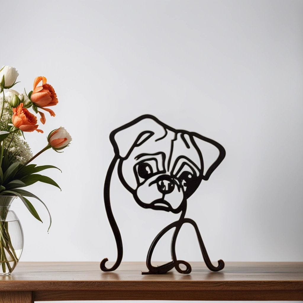 Abstract Dog Sculpture Figurine