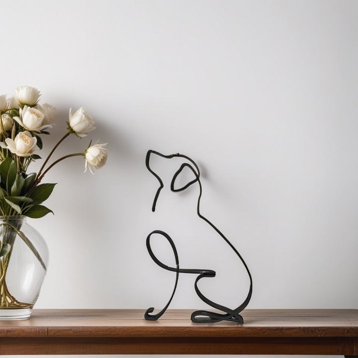 Abstract Dog Sculpture Figurine