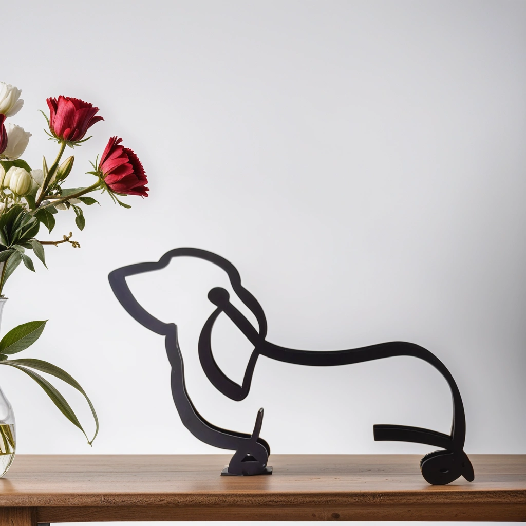 Abstract Dog Sculpture Figurine