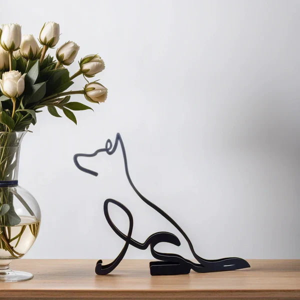 Abstract Dog Sculpture Figurine