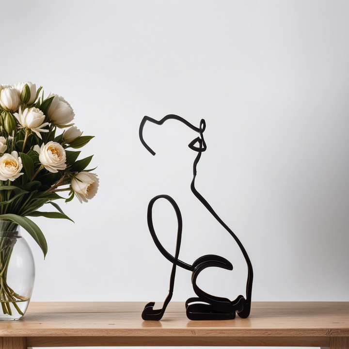 Abstract Dog Sculpture Figurine