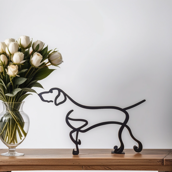 Abstract Dog Sculpture Figurine
