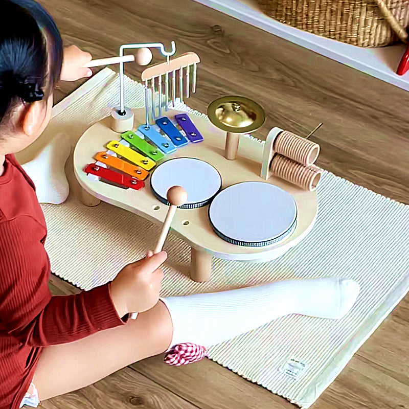 Montessori Music Activity Table Toy with Sound and Rhythm Instruments