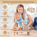 Montessori Music Activity Table Toy with Sound and Rhythm Instruments