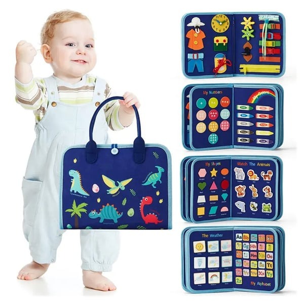 Montessori Felt Busy Book Activity Book for Toddlers and Preschoolers