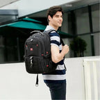 Laptop Backpack Waterproof USB Charging Port Multifunctional Design