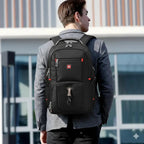 Laptop Backpack Waterproof USB Charging Port Multifunctional Design