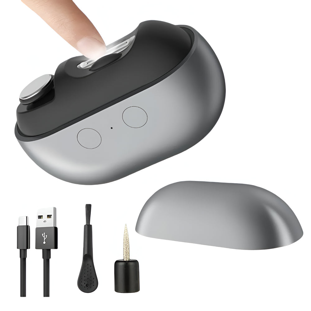 Rechargeable Electric LED Nail Clipper Grooming Tool