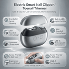 Electric Toenail Trimmer Nail Clipper with LED Light