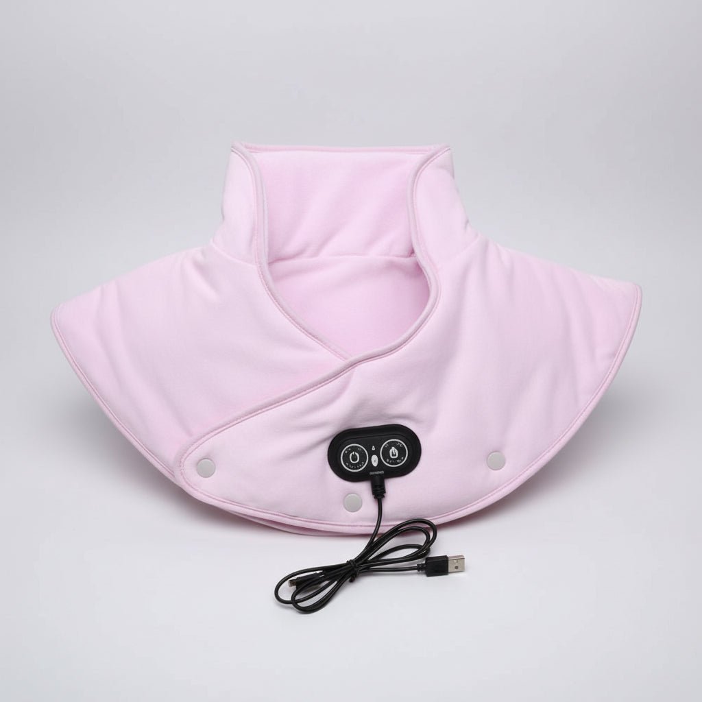 Neck and Shoulder Heating Pad with Vibration Massage Function
