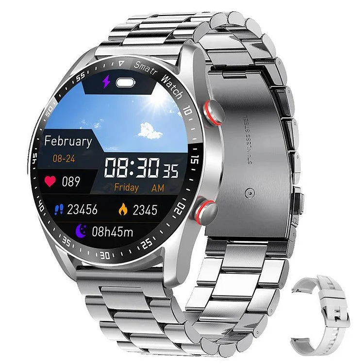 Heart Rate & BP Monitor Smart Watch Fitness Tracker Wristwatch