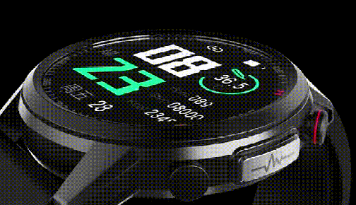 Circular Smart Watch Fitness Tracker Heart Rate Blood Pressure Activity Watch