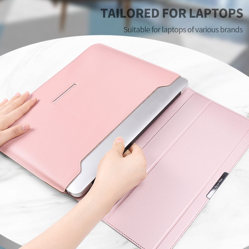 Laptop Sleeve Case with Stand and Accessory Storage Pocket Waterproof