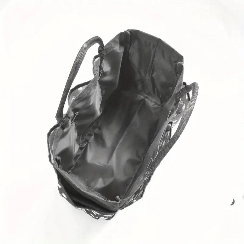 Garden Tool Organizer Bag with Multiple Pockets Floral Pattern