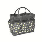 Garden Tool Organizer Bag with Multiple Pockets Floral Pattern