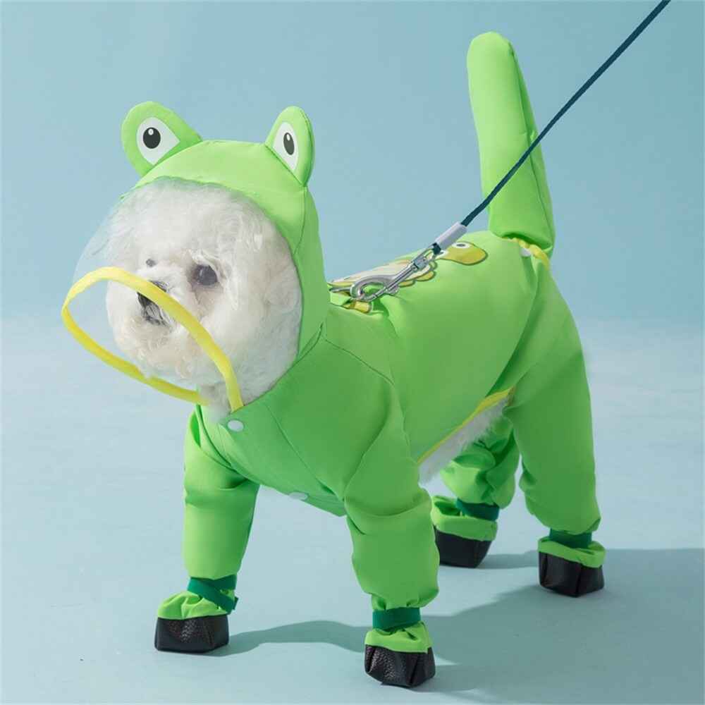 Dog Waterproof Raincoat Adjustable Full Body Coverage