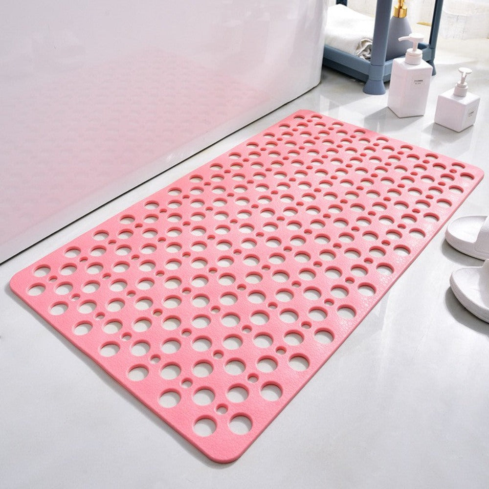 Antislip Rectangular Shower Mat with Antibacterial Protection